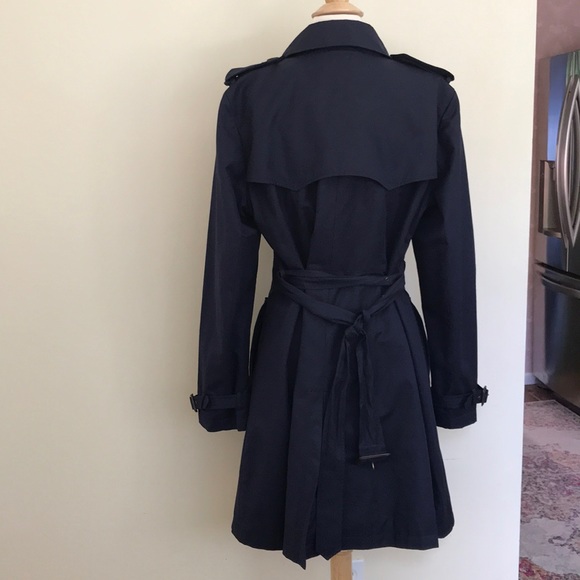 LAUREN Ralph Lauren navy belted trench coat - Picture 6 of 6